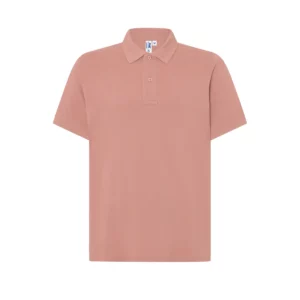 Polo JHK PORA240 en rosa vintage, vista frontal