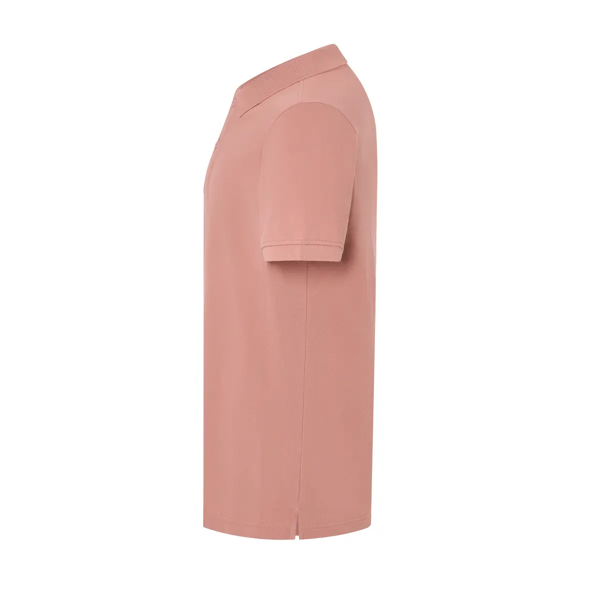 Polo piqué hombre 240 g/m² JHK PORA240 33 Polo JHK PORA240 en rosa vintage, vista lateral