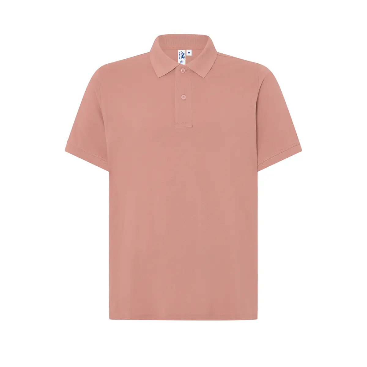 Polo piqué hombre 240 g/m² JHK PORA240 32 Polo JHK PORA240 en rosa vintage, vista frontal