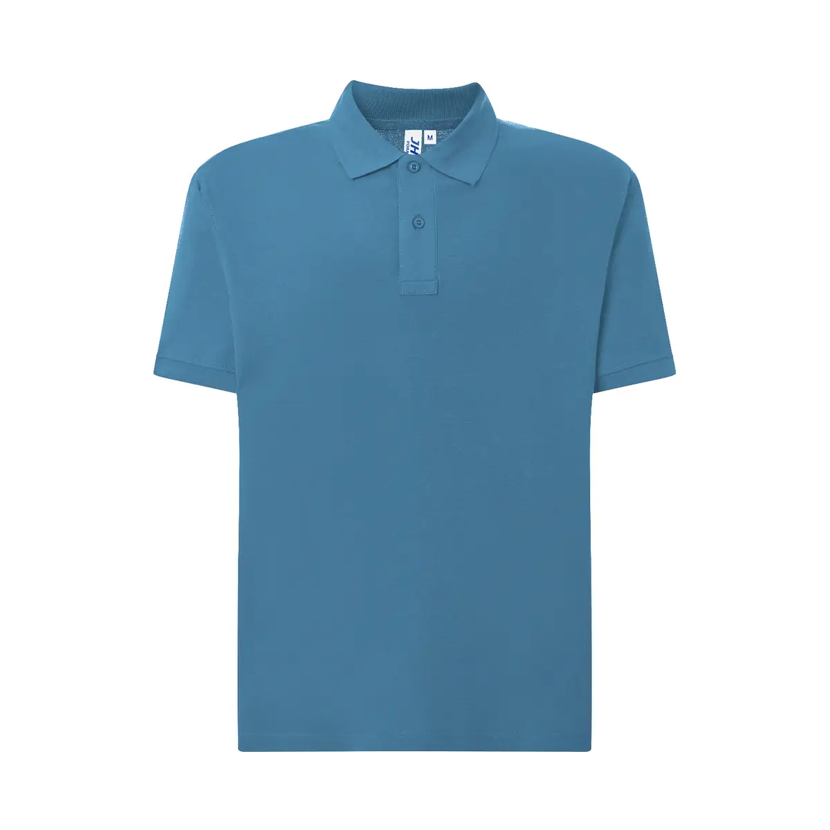 Polo piqué hombre 240 g/m² JHK PORA240 41 Polo JHK PORA240 en azul acero, vista frontal