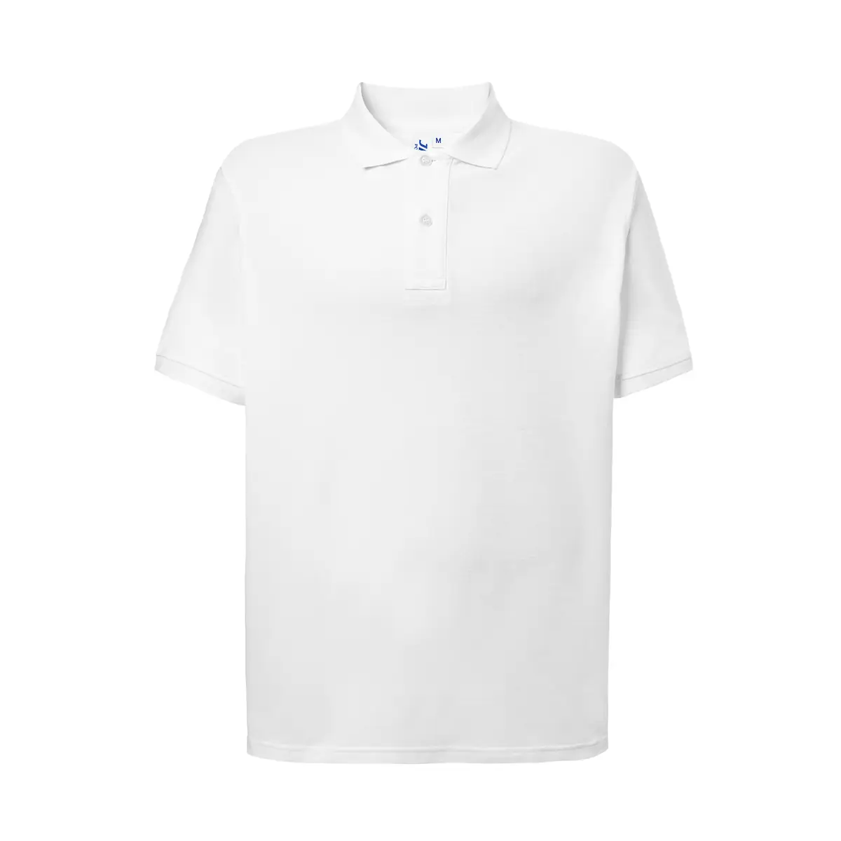 Polo piqué hombre 240 g/m² JHK PORA240 44 Polo JHK PORA240 en blanco, vista frontal
