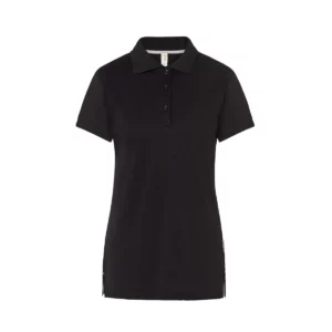 Polo JHK SPHEAVYLDY en negro y plata, vista frontal