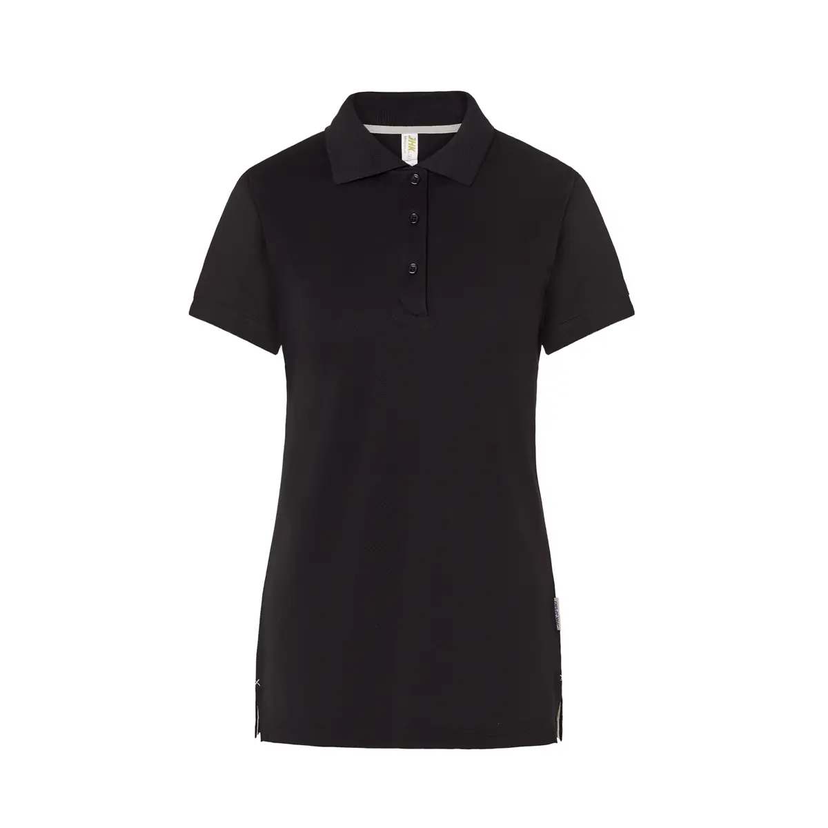 Polo deportivo piqué mujer JHK SPHEAVYLDY 2 Polo JHK SPHEAVYLDY en negro y plata, vista frontal
