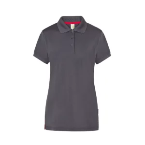 Polo JHK SPHEAVYLDY en antracita y rojo, vista frontal