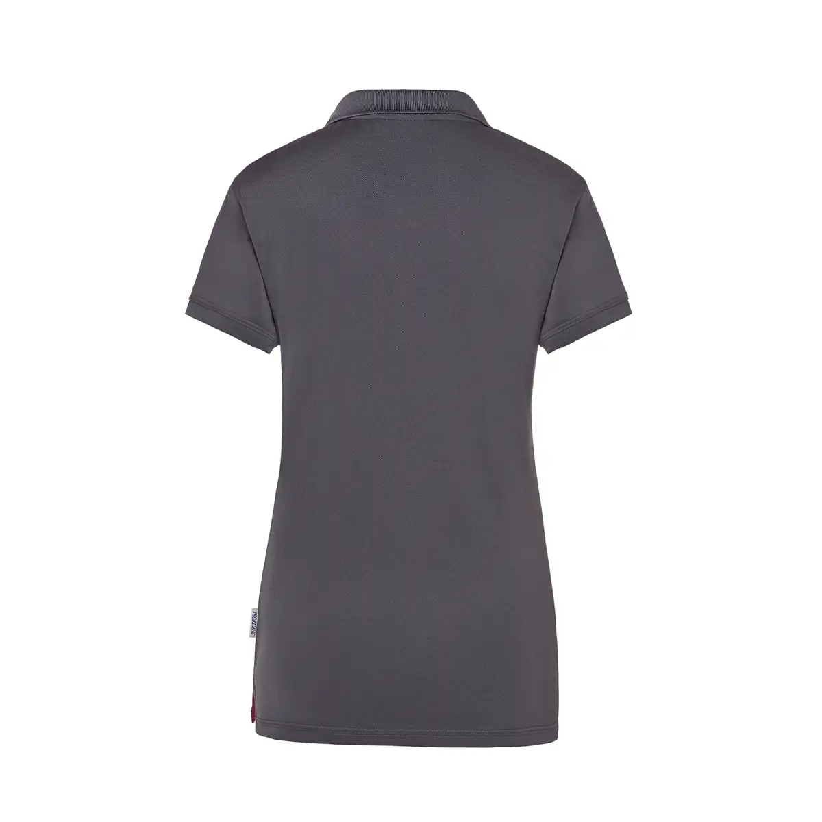 Polo deportivo piqué mujer JHK SPHEAVYLDY 7 Polo JHK SPHEAVYLDY en antracita y rojo, vista trasera