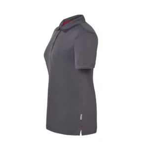 Polo JHK SPHEAVYLDY en antracita y rojo, vista lateral