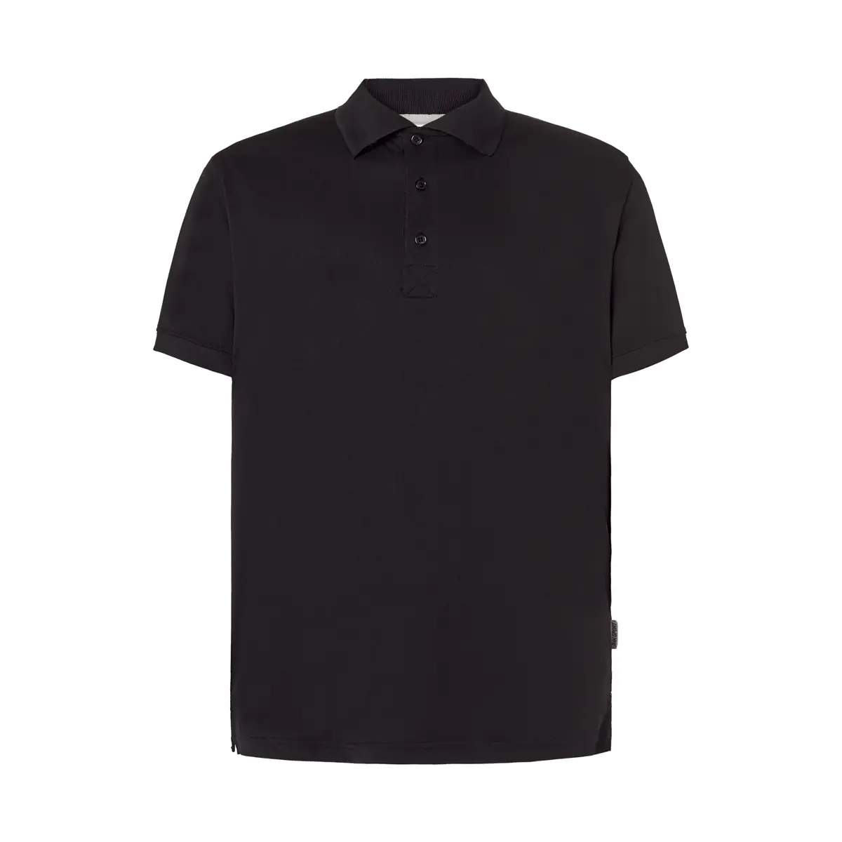 Polo deportivo piqué hombre JHK SPHEAVYMEN 2 Polo JHK SPHEAVYMEN en negro y plata, vista frontal