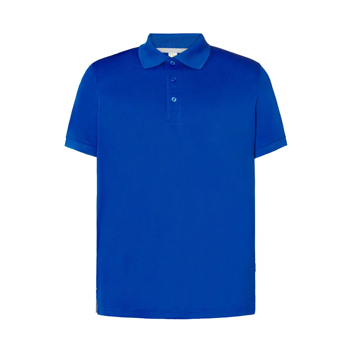 Polo deportivo piqué hombre JHK SPHEAVYMEN 11 Polo JHK SPHEAVYMEN en azul royal y plata, vista frontal