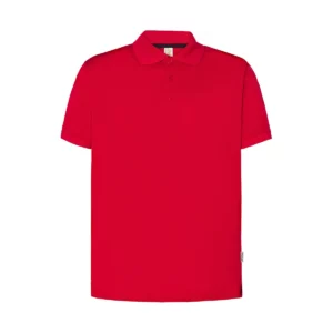 Polo JHK SPHEAVYMEN en rojo y azul marino, vista frontal