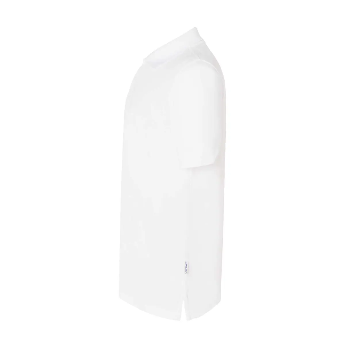 Polo deportivo piqué hombre JHK SPHEAVYMEN 24 Polo JHK SPHEAVYMEN en blanco, vista lateral