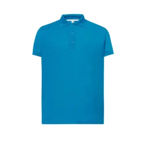 Polo JHK SPORTPIQUE en aqua, vista frontal