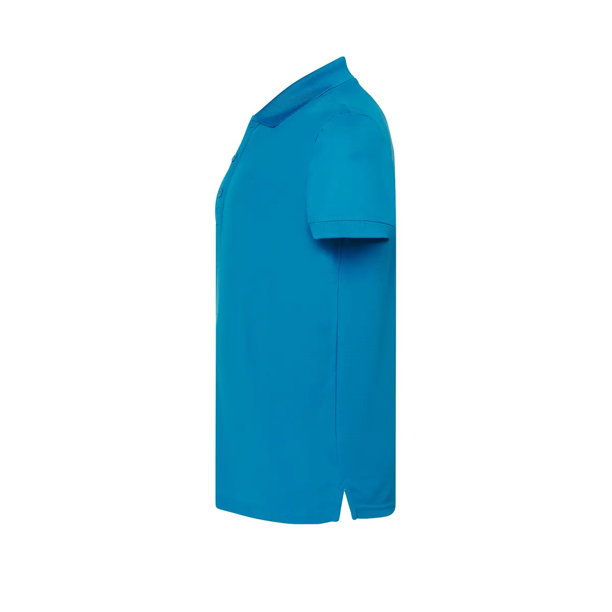 Polo deportivo hombre JHK SPORTPIQUE 3 Polo JHK SPORTPIQUE en aqua, vista lateral