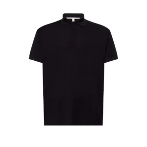 Polo JHK SPORTPIQUE en negro, vista frontal
