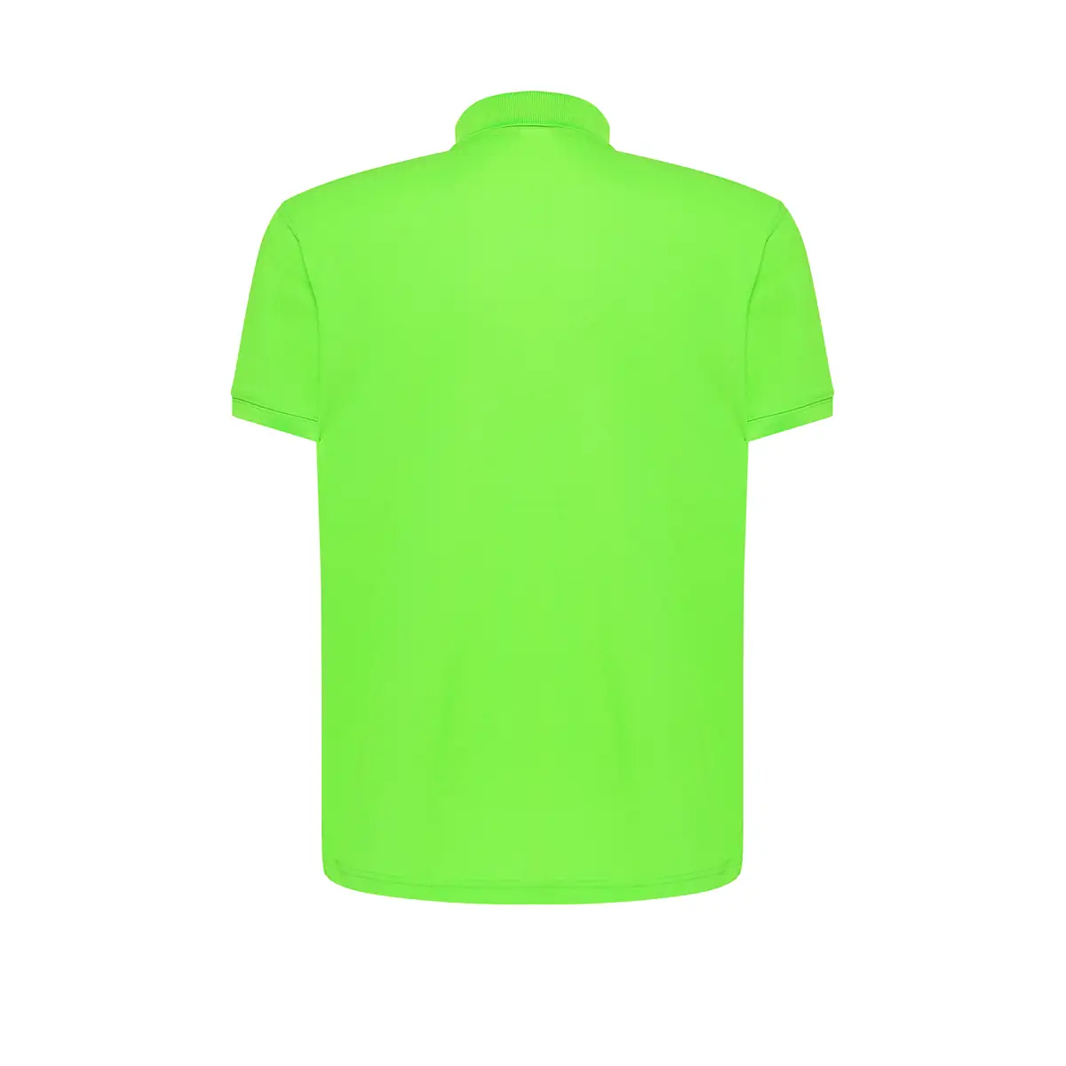 Polo deportivo hombre JHK SPORTPIQUE 10 Polo JHK SPORTPIQUE en verde lima flúor, vista trasera