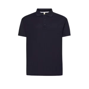 Polo JHK SPORTPIQUE en azul marino, vista frontal