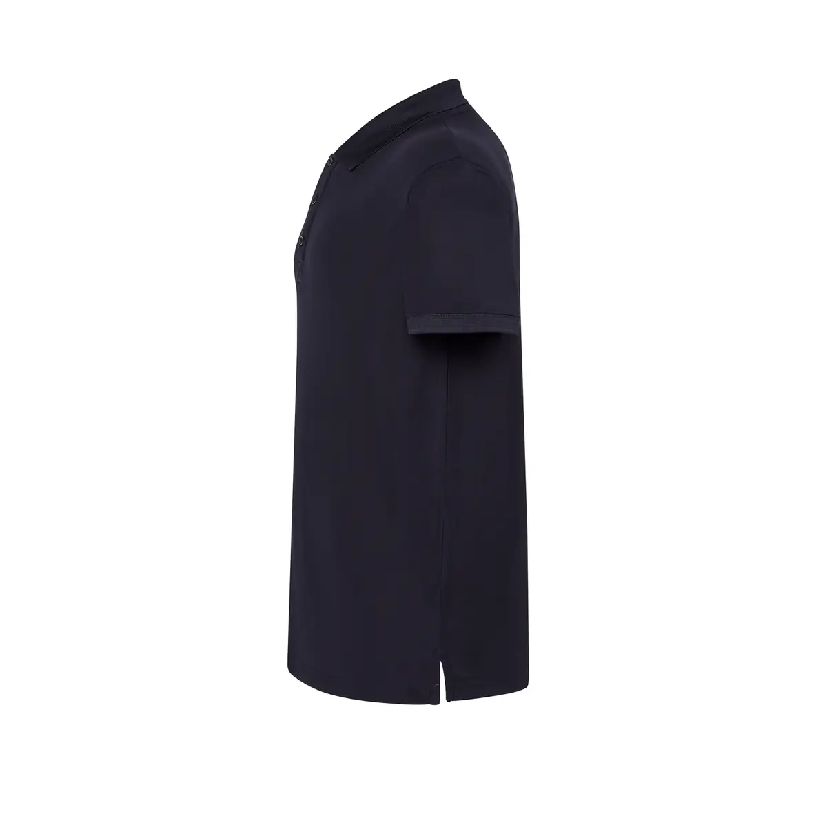 Polo deportivo hombre JHK SPORTPIQUE 12 Polo JHK SPORTPIQUE en azul marino, vista lateral
