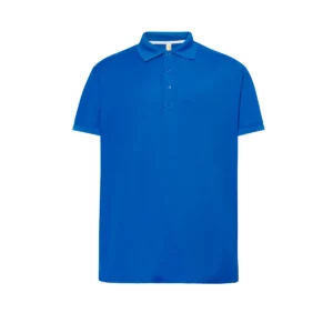 Polo JHK SPORTPIQUE en azul royal, vista frontal