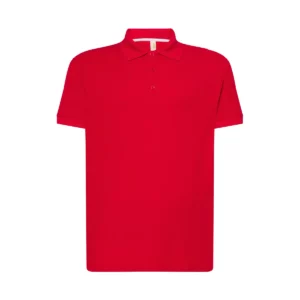 Polo JHK SPORTPIQUE en rojo, vista frontal