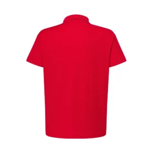 Polo JHK SPORTPIQUE en rojo, vista trasera