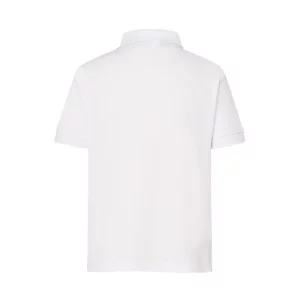Polo infantil JHK SPORTPQKID en blanco, vista trasera