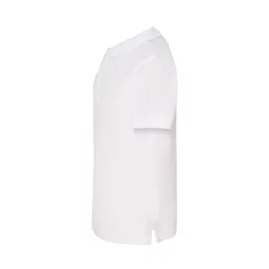 Polo infantil JHK SPORTPQKID en blanco, vista lateral