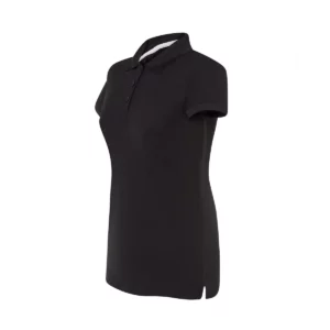 Polo JHK SPORTPQLADY en negro, vista lateral
