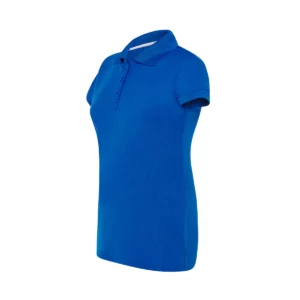 Polo JHK SPORTPQLADY en azul royal, vista lateral