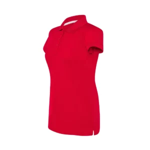 Polo JHK SPORTPQLADY en rojo, vista lateral