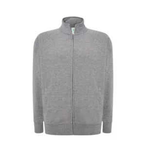 Sudadera JHK SWFUZIP240 en Grey melange, vista frontal