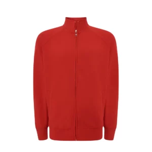 Sudadera JHK SWFUZIP240 en Red, vista frontal