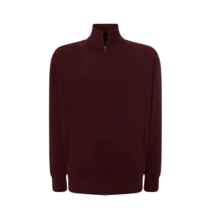 Sudadera JHK SWRAFUZIP en Cardinal, vista frontal