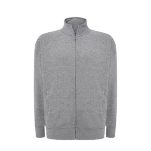 Sudadera JHK SWRAFUZIP en Grey melange, vista frontal