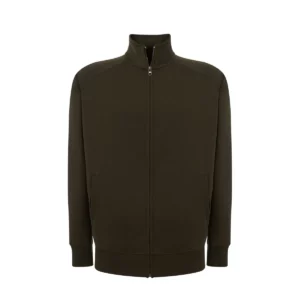 Sudadera JHK SWRAFUZIP en Khaki, vista frontal