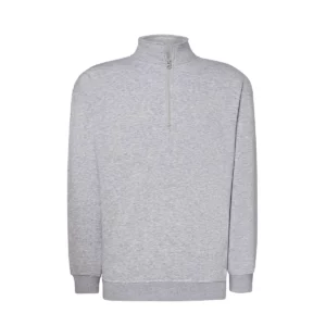 Sudadera JHK SWRAZIP en Ash melange, vista frontal