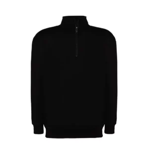 Sudadera JHK SWRAZIP en Black, vista frontal