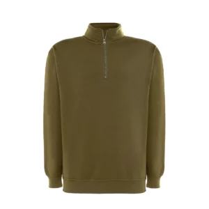 Sudadera JHK SWRAZIP en Khaki, vista frontal