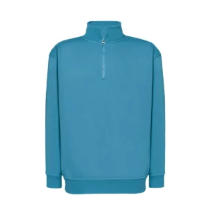 Sudadera JHK SWRAZIP en Petrol blue, vista frontal