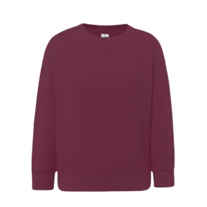 Sudadera JHK SWRK290 en Burgundy, vista frontal