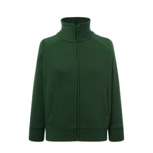 Sudadera JHK SWRKFUZIP en Bottle green, vista frontal