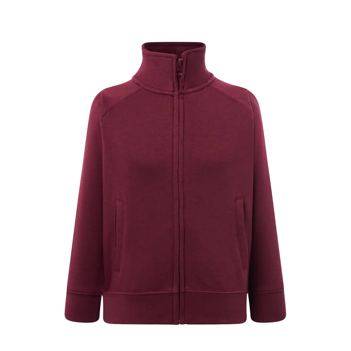 Sudadera JHK SWRKFUZIP 5 Sudadera JHK SWRKFUZIP en Burgundy, vista frontal