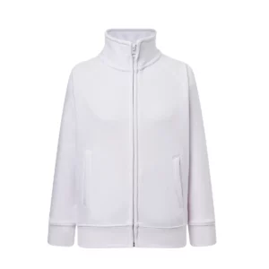 Sudadera JHK SWRKFUZIP en White, vista frontal