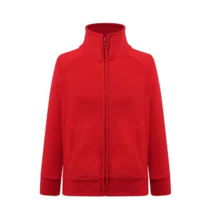 Sudadera JHK SWRKFUZIP240 en Red, vista frontal