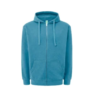 Sudadera JHK SWUAHOOD240 en Petrol blue, vista frontal