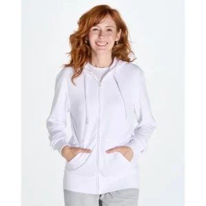 Sudadera JHK SWULHOOD240, vista frontal con persona
