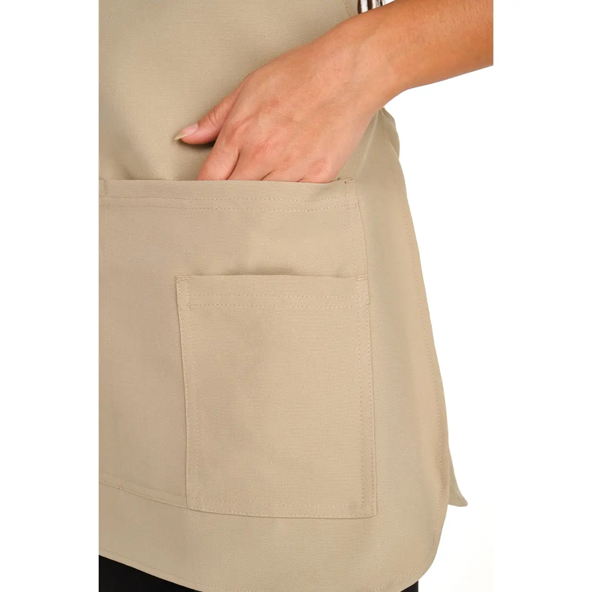 Estola Lacla Multibolsillos 21304601 101 Estola Lacla Multibolsillos 21304601, Beige, detalle de bolsillos