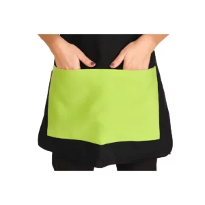 Estola Lacla Vivo Colores 21602124, Negro/Pistacho, detalle de bolsillos