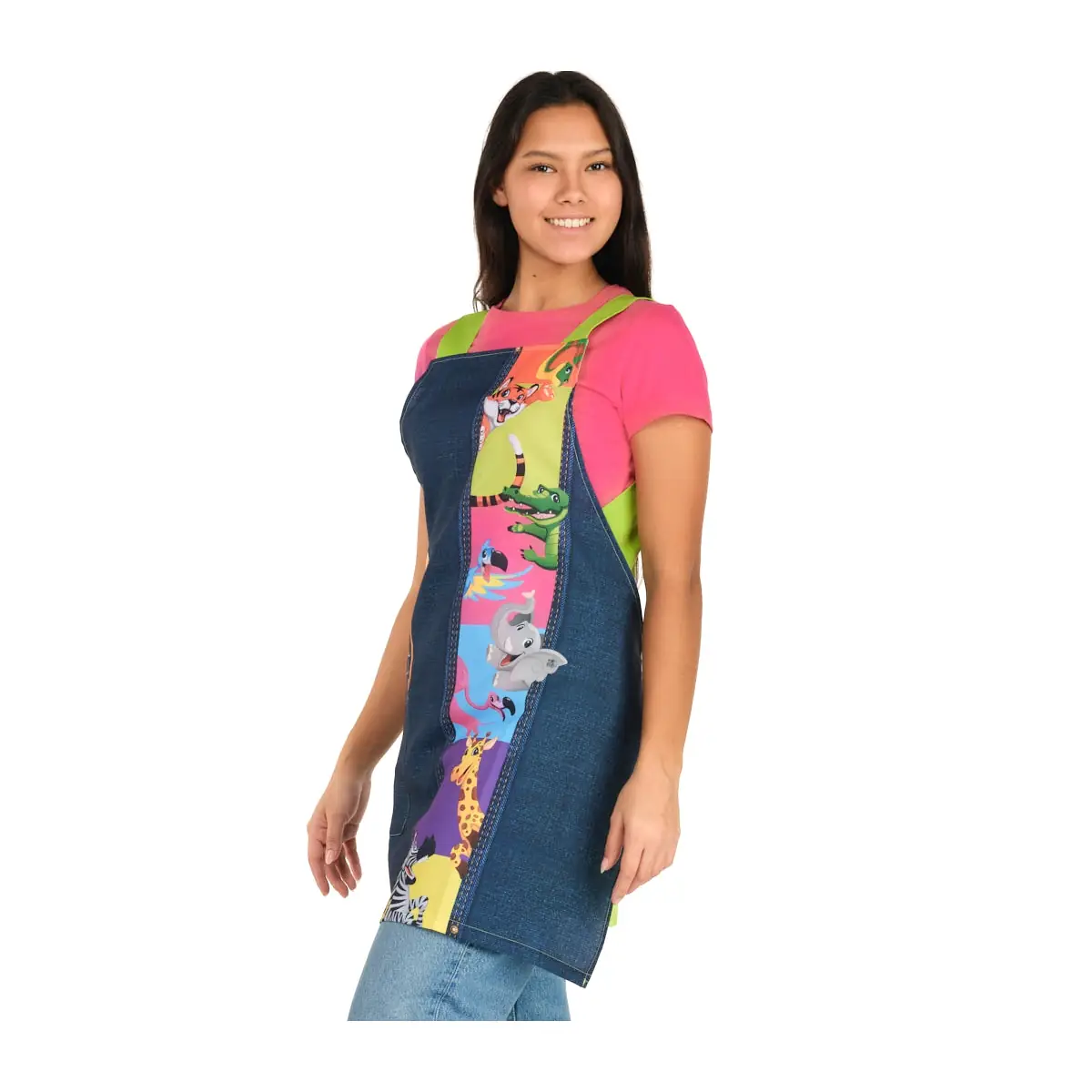 Estola Lacla Selva 21702214 3 Estola Selva Lacla 21702214, pistacho, vista oblicua vestida