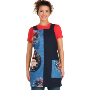 Estola Viva la Vida Flores Lacla 22102391, azul marino, frontal vestida