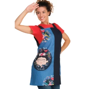 Estola Viva la Vida Flores Lacla 22102391, azul marino, vista oblicua vestida