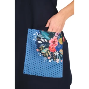 Estola Viva la Vida Flores Lacla 22102391, azul marino, bolsillo lateral